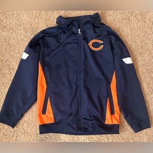 NFL Football Chicago Bears Youth Boys Windbreaker Jacket Sz Medium M (10/12)